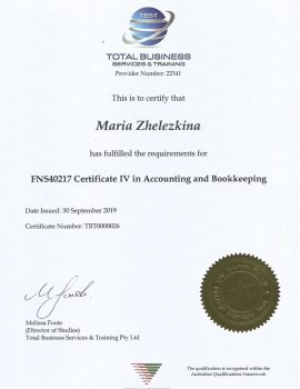 Maria Rowecka Certificate IV in Accounting and Bookkeeping Maria Rowecka Certificate IV in Accounting and Bookkeeping